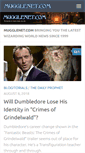 Mobile Screenshot of mugglenet.com